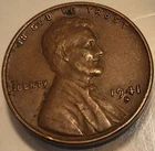 1941 S Lincoln Wheat Penny Cent! Nice Condition Coin!