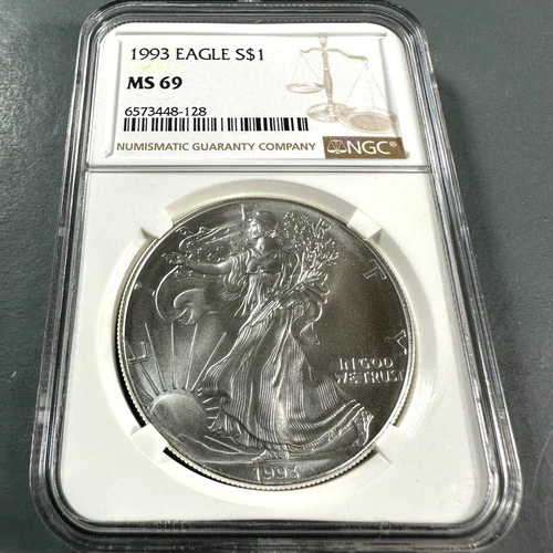 1993 Silver Eagle NGC MS69 (89041)