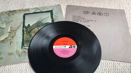 Led Zeppelin IV Spanish First Pressing Red Plum Label Vinyl Record