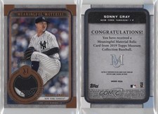 2019 Museum Collection Meaningful Material Relics Copper /35 Sonny Gray Patch