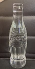 Coca-Cola Clear Glass Bottle Collectible Soda Theme Vintage Style Display Piece