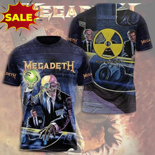 NEW Megadeth Band All Size Gift For Fans 3D T Shirt AOP BL01