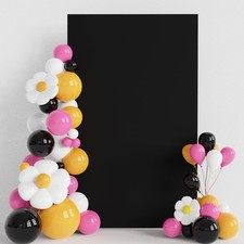 Black Spandex Wedding Arch Cover 6.6x4FT Stretchy Backdrop for Events