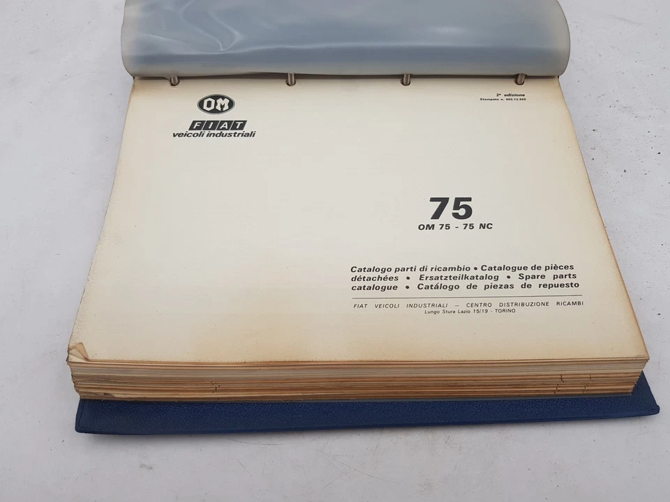 Manuale officina OM Iveco Fiat 75 autocarro catalogo ricambi meccanica edi. 1977 - Immagine 4 di 4