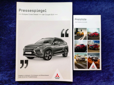 Mitsubishi Eclipse Cross Pressespiegel Prospekt 7.2019 + Preisliste