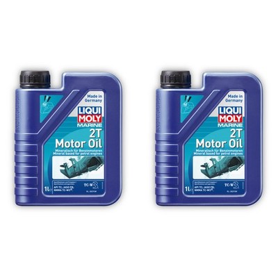 2x 1L LIQUI MOLY 25019 Motoröl Marine 2T Motor Oil Boot Schiff mineralisch