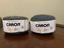 Caron Big Cakes Blueberry Torte Yarn Acrylic 10.5oz/300g 603 Yds 2 Skeins