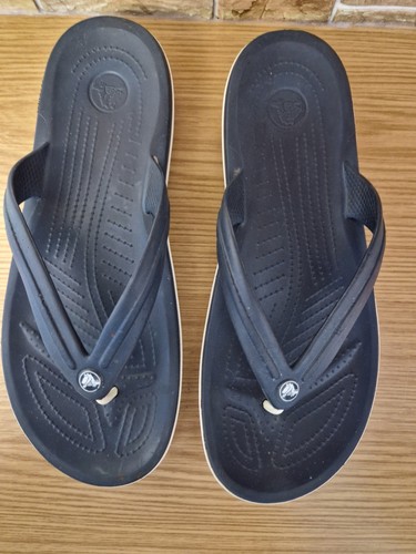 Crocs Flip Flops Herren Erwachsene UK Größe 12 blau