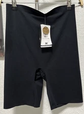 Wacoal Reshape Cotton Thigh Shaper Sz L Black New With Tags Free Shipping