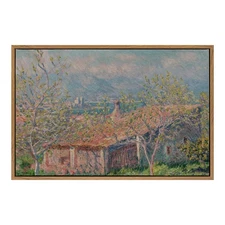 Framed Wall Art for Kitchen Living Room Office Bathroom, Vintage Floral Lands...