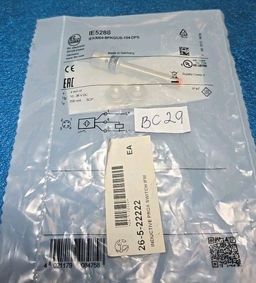 IFM    IE5288  PROXIMITY SWITCH   IEK3004-BPKG/US-104-DPS