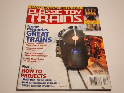 Classic Toy Trains Magazine December 2009 Great Memories Great Trains