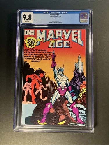 Marvel Age #1 1983 CGC 9.8 WP HTF Rare In Grade First Issue