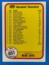 1981 Fleer Baseball (339-660) Complete your set! 50% off offer. Free Shipping!