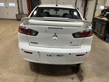08-15 Mitsubishi Lancer Rear Trunk Decklid Lift Gate Wspoiler Wicked White 37c 08-15 Mitsubishi Lancer Rear Trunk Decklid Lift Gate Wspoiler Wicked White 37c