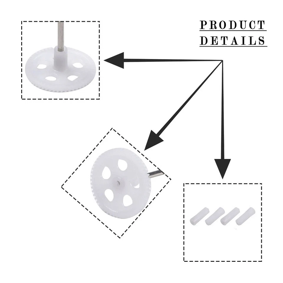 4PCS For Syma X5C X5SC X5SW M68 Gears Tooth Wheel Set R/C Plane Accessories - Image 3 of 4
