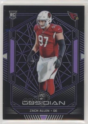2019 Panini Obsidian Rookies Electric Etch Purple /75 Zach Allen Rookie RC 06v4