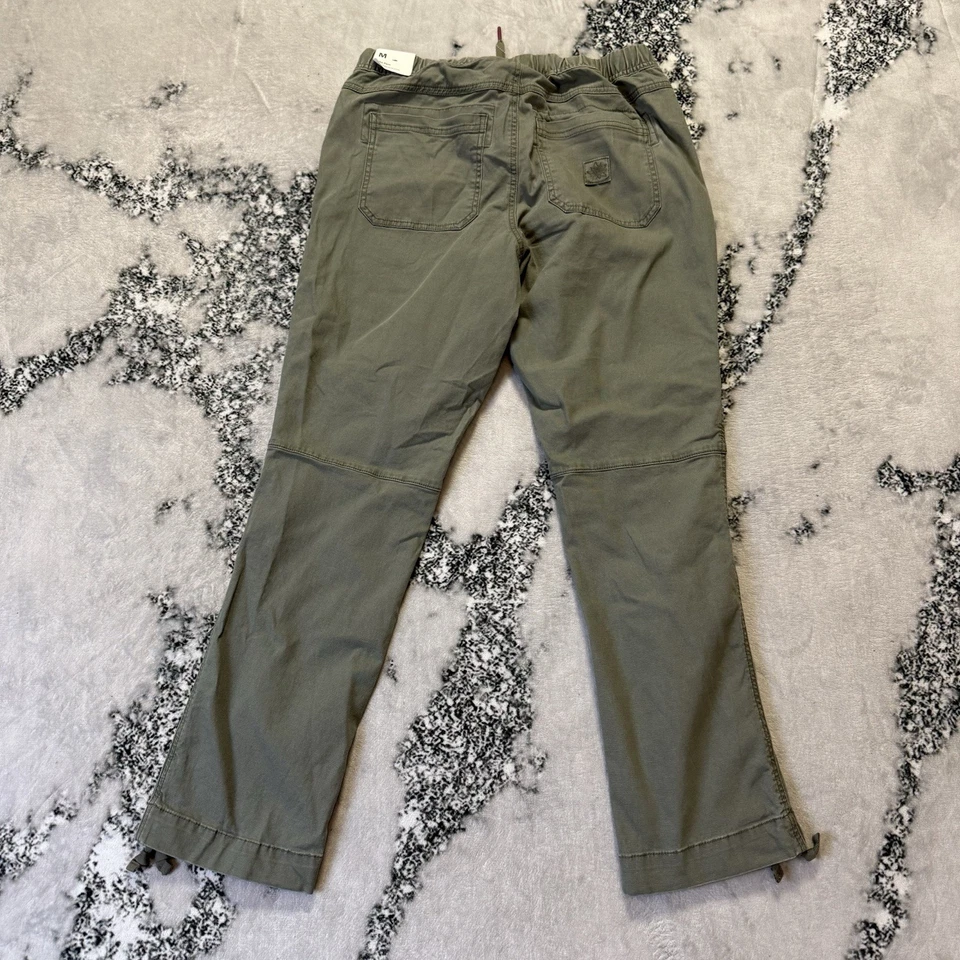 Pantalones de diseño alpino para mujer talla M salvia tiro medio caminata piernas rectas extremos al tobillo Foto 2 de 4