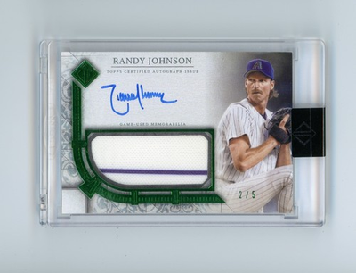 #ad 2024 Topps Transcendent Randy Johnson Emerald Patch Auto 5 Diamondbacks $400.00