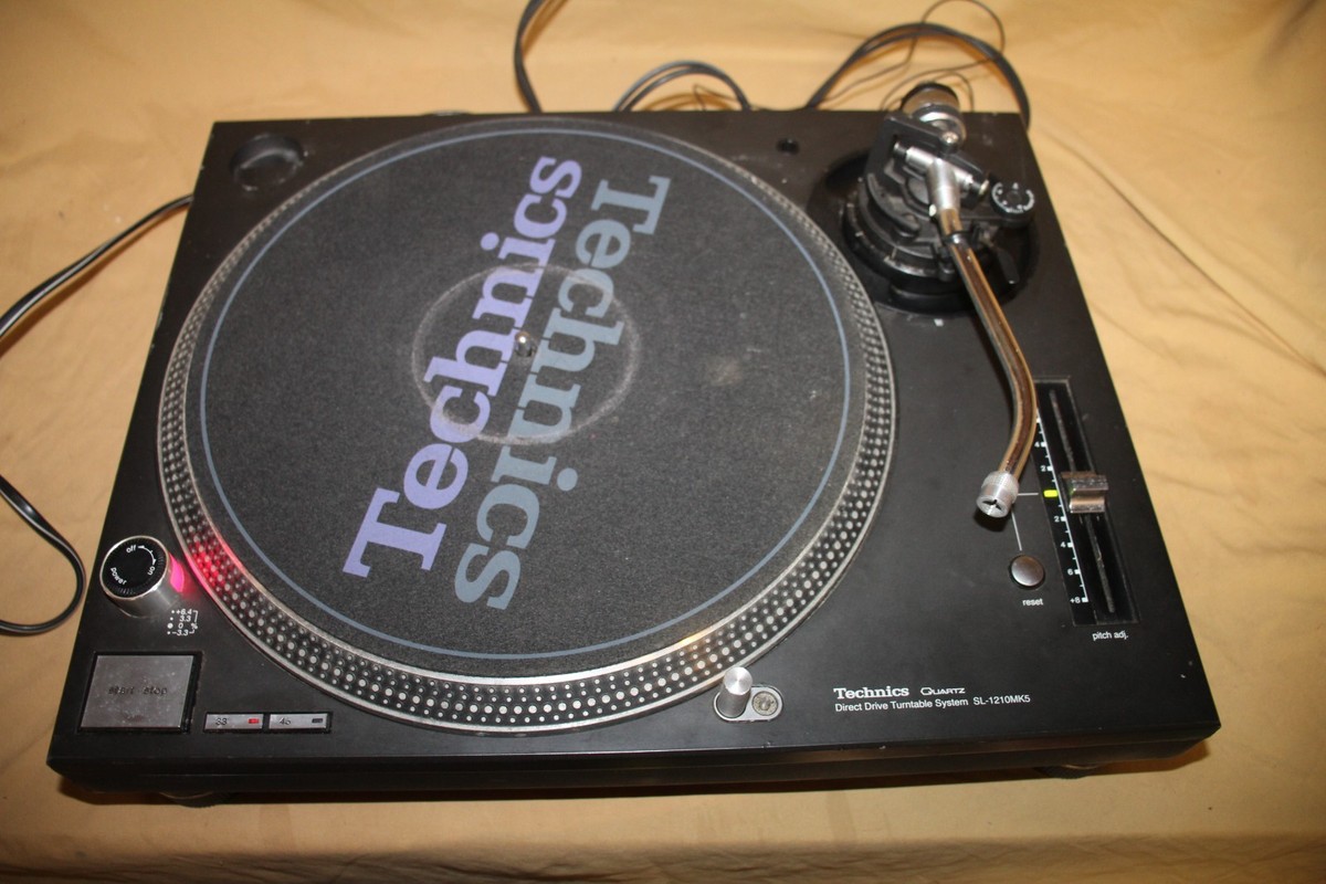 Technics SL-1200MK5 Black Direct Drive DJ Turntable - Good