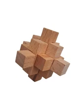 Wooden Brain Teaser 3D Interlocking Puzzle Game Toy