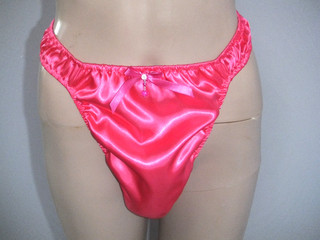 SISSY SATIN DOUBLE FRONT & GUSSET DISCRETE PANTIES C/D ROLE PLAY PRIDE 28" 44"
