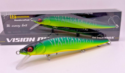 Megabass Vision Oneten  110 Jerkbait - Mat Tiger