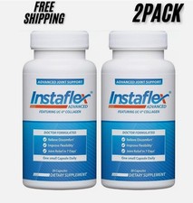 2 Pack Instaflex Advanced Joint Support Doctor Formulated 60 Capsules Exp 2027.