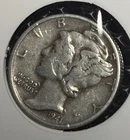SILVER MERCURY DIME, 1941-P, FINE DETAILS, WW2 COIN, FREE SHIPPING