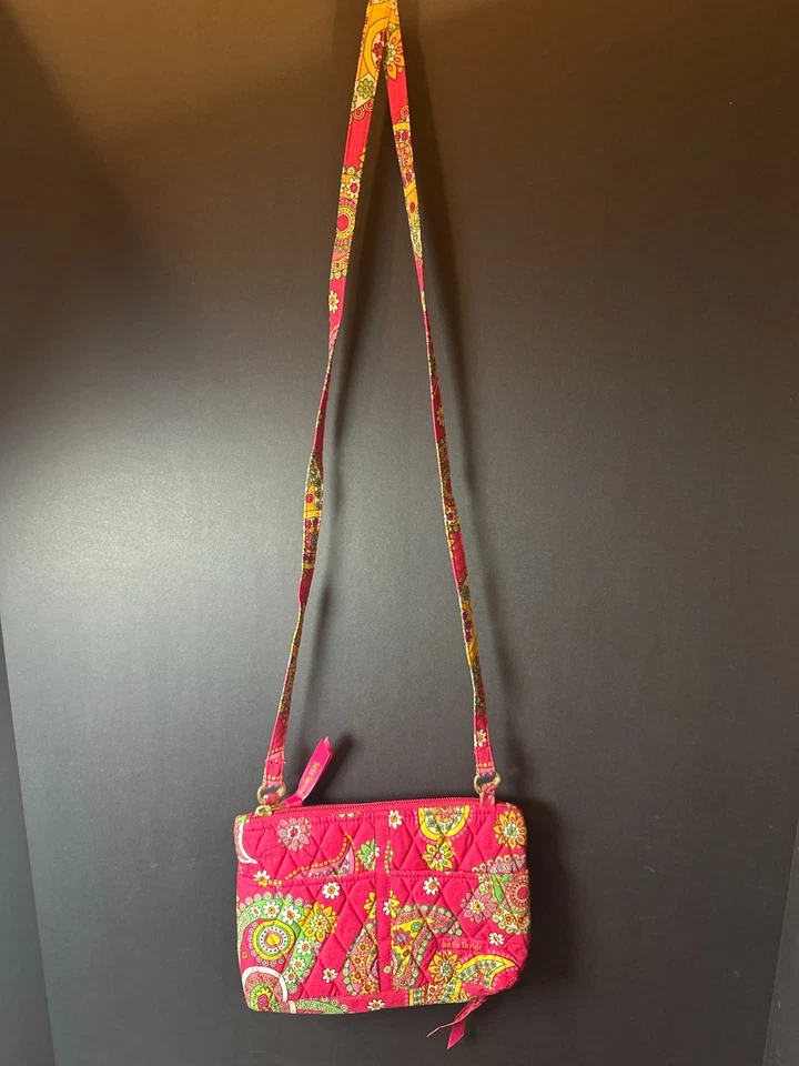 Bandolera Bella Taylor Acolchada Rosa Paisley Floral Foto 3 de 4