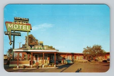 Postcard Gem Motel Montreal Quebec Canada Road Sign Street View Chrome 1950s