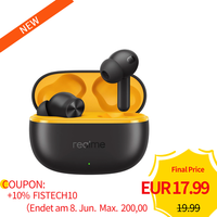 New Realme Buds T200 Lite Tws In-Ear-KopfhöRer, 48H Akku, IPX4, Bt 5.4, Schwarz