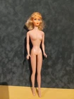 Vintage 60's 70's Rare Straight Leg Barbie With Original Bald Head And Lashes.