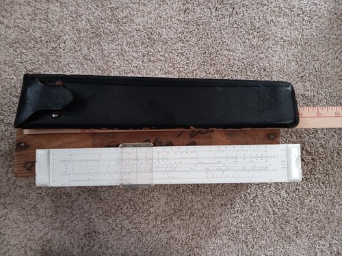 Aristo Multi Rietz Charvoz Nr 929 Slide Rule GERMANY W/Leather Case VINTAGE - Picture 11 of 12