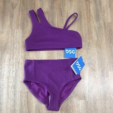 DSG Girls Bathing Suit High-Waisted UV-Protection XS