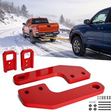 4pcs Red Front Rear Steel Tow Hooks Recovery Points For Toyota Tacoma 2024-2026