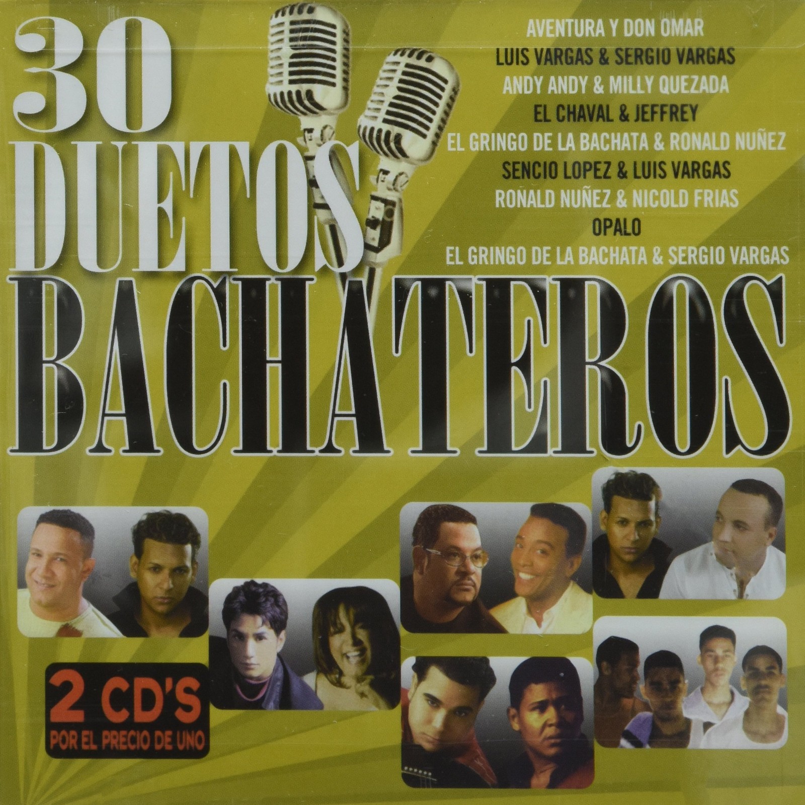 Различные исполнители, 30 дуэтов Bachateros Pegaditos (CD) (ИМПОРТ ИЗ Великобритании)