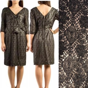 black and silver lace dress