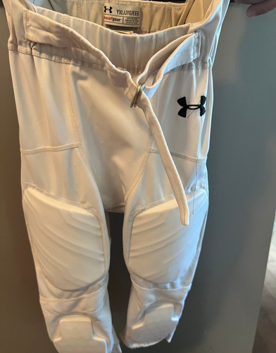Under Armour Heatgear Compression Padded Shorts White YXL 7 Pads UA900 - Picture 5 of 6