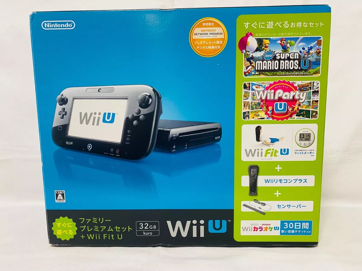 Nintendo Wii U Black Premium 32GB Box Console KURO [BOX]