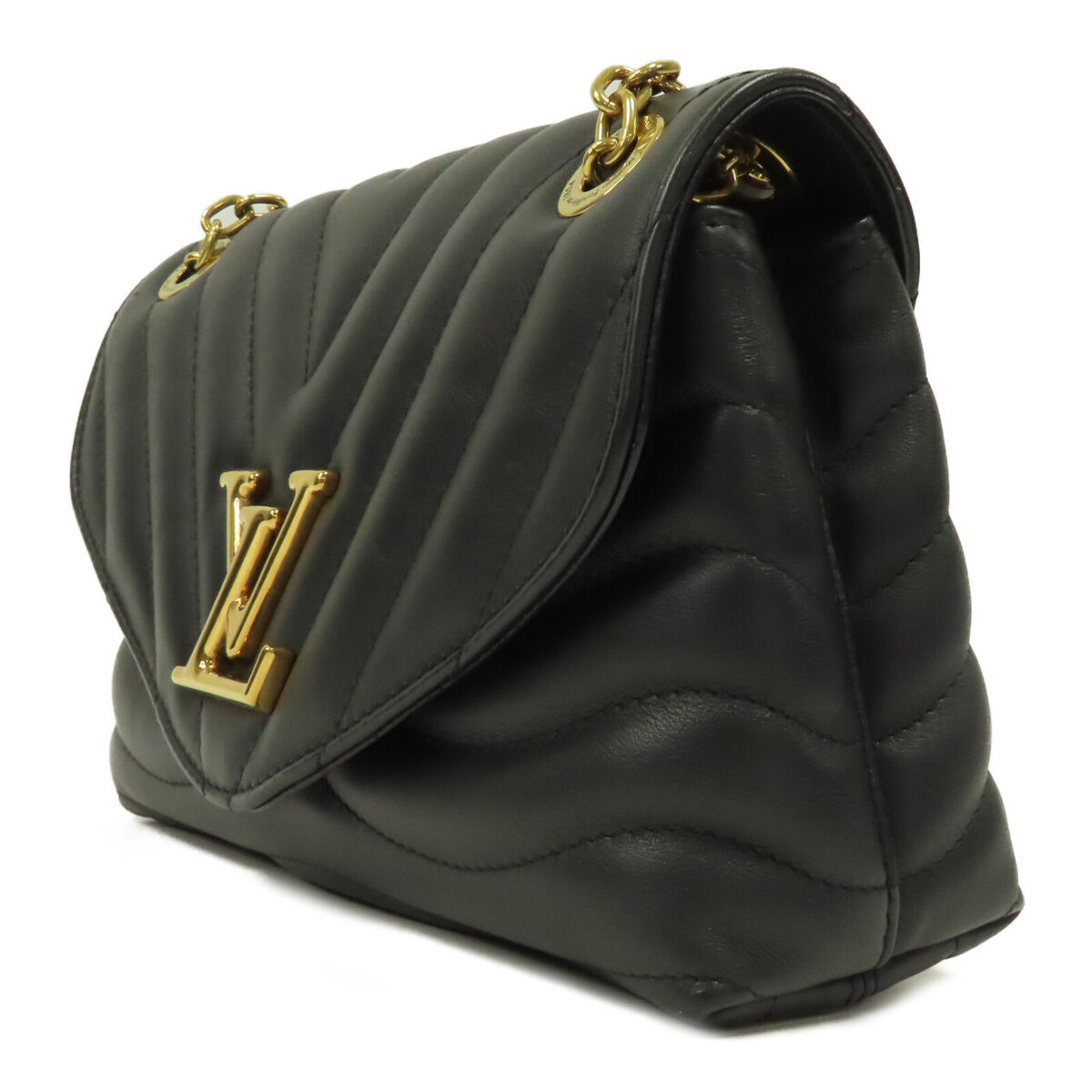 LOUIS VUITTON LV GHW New Wave Chain Bag MM Shoulder Bag LOUIS VUITTON LV GHW New Wave Chain Bag MM Shoulder Bag