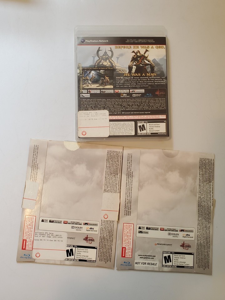 God of War Saga Collection & Ascension PS3 (Sony Playstation 3, PS3