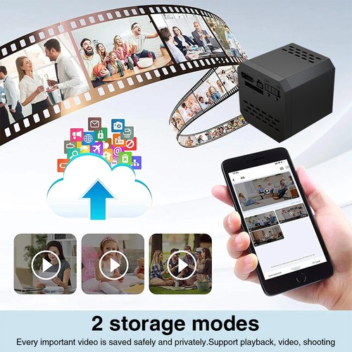 Mini Camera for Home 1080p HD Indoor Battery Night Vision Wireless WiFi Security - Picture 16 of 24