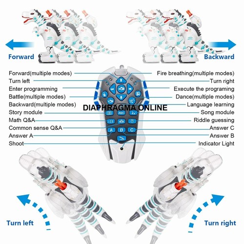Kinder intelligente drahtlose Fernbedienung Roboter Dinosaurier interaktiv RC Roboter Spielzeug - Bild 5 von 12