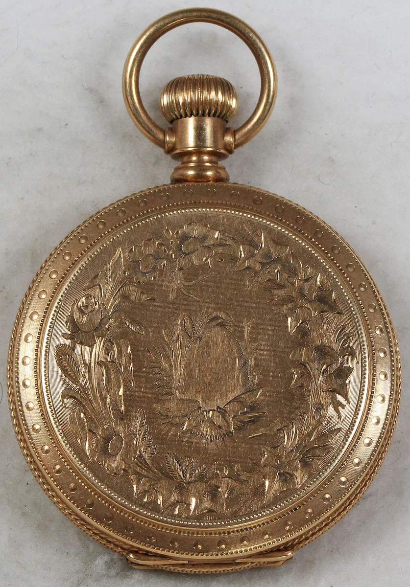 Dueber Pocket Watch Case No Movement 6 Size 14k Gold Hunting
