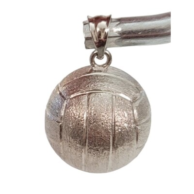 Sterling Silver Volley Ball Pendant E563