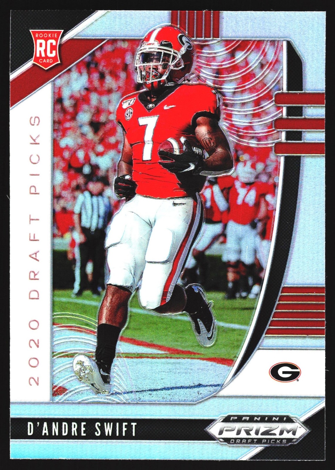 D'Andre Swift 2020 Panini Prizm Silver Prizm RC Indianapolis Colts NFL Card