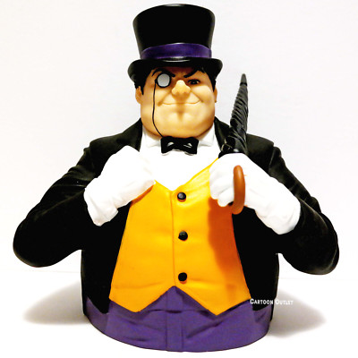 DC Comics The Penguin from Batman & Joker PVC Figural Piggy Coin Bank Molded New