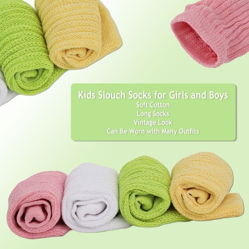 Cotton Kids Long Socks Knee High Slouch Socks 1 Pair 3 to 15 Years Old - 第 30/52 張圖片