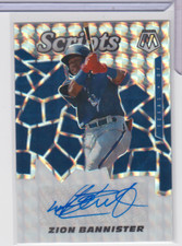 Zion Bannister Rangers 2021 Panini Mosaic Auto Prizm #SCR-ZB 062822AZCD37